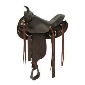 Big Horn Flat Top Line 16 Cordura Saddle for Straight Backed Horses 