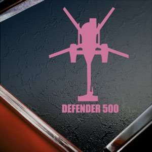  DEFENDER 500 Pink Decal Military Soldier Window Pink 