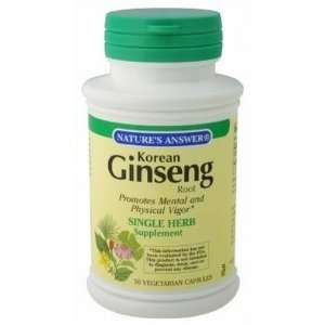  Natures Answer Korean Ginseng 50 Caps: Health & Personal 