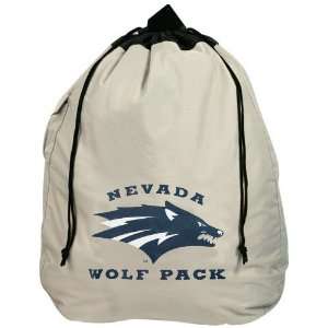 Nevada Wolf Pack Heavy Duty Drawstring Laundry Bag: Sports 