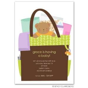  All In The Bag Green Baby Shower Invitations: Home 