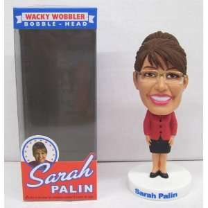  RARE! Funko Wacky Wobbler Sarah Palin Red Bobble Head Doll 