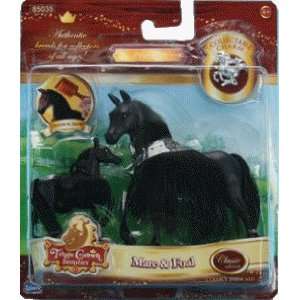   Beauties Mare and Foal Set   Friesian 3.5 Horse Figures Toys & Games