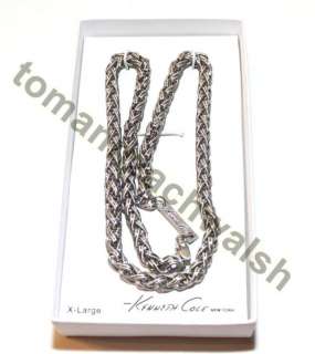 Kenneth Cole New York Twisted Metal Necklace XL/22 NIB  