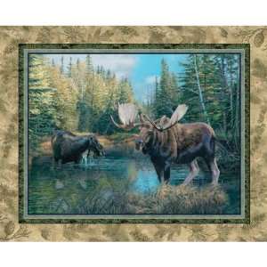 Wild Wings Caldwell Creek (Moose) 45 Wide 100% Ctn 15yd D/R Caldwell 