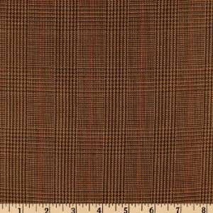  58 Wide Worsted Wool Suiting Brown/Black Fabric By The 