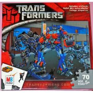  Transformers Optimus Prime 70 Piece Puzzle with Stickers 