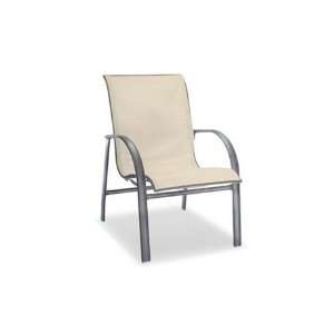  Sling Arm Stackable Patio Dining Chair Flagstone: Patio, Lawn & Garden