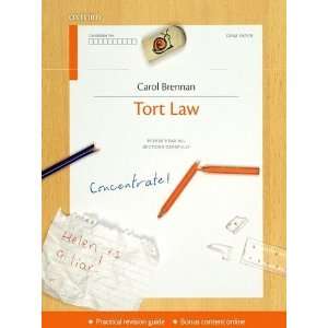   (Concentrate Law Revision Guide) [Paperback] Carol Brennan Books