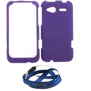 : GTMax Purple Hard Rubberized Snap On Case for T Mobile HTC Bresson 