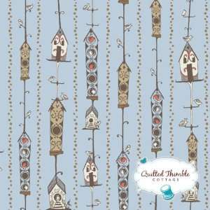  Feather N Stitch by Sarah Watts   Bird House Blue (110.101 