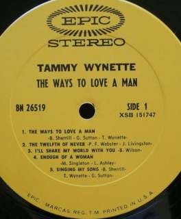 TAMMY WYNETTE ways to love a man LP record vg++  