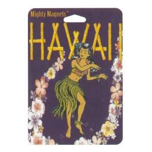  Hawaii Hula Girl King Mighty Magnets: Office Products