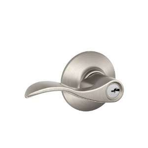  Schlage F51VACC619 Accent Entry Lever, Satin Nickel