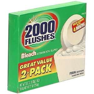 2000 Flushes Chlorine Clear Tablet Automatic Bowl Cleaner, Twin Pack3 