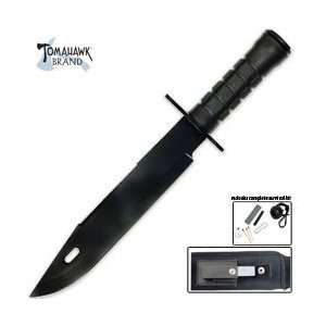  Tomahawk Large Black Survival Knife, with survival kit 2 