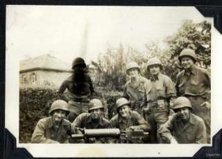 WWII Frankfurt Germany 3rd Div. Machine Gun 2  