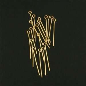  1 Gold Plated 21 Gauge Eyepin Arts, Crafts & Sewing