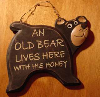   HIS HONEY LIVE HERE Rustic Log Cabin Lodge Home Decor Sign NEW  