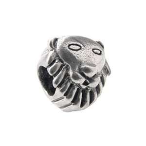  Zable(tm) Sterling Silver Lion Face Bead / Charm 