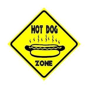    HOT DOG LOVER ZONE food humor joke NEW sign
