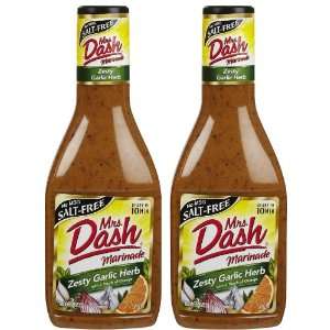 Mrs Dash Zesty Garlic Herb Marinade, 12 oz, 2 pk  Grocery 