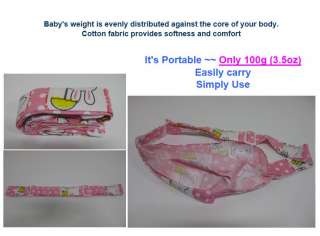 Baby Care Infant Foldable & Portable Wrap Baby Carrier/Sling Cradle 