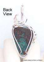 TURQUOISE Sterling Silver WIRE WRAP PENDANT  