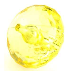  Yellow Saucer acrylic plastic beads (8 pcs) 26mm 053405 
