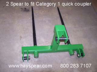 Hay bale prong 2  39 spears for Cat 1 quick coupler  