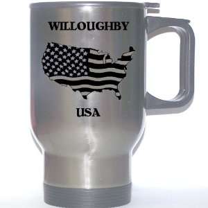  US Flag   Willoughby, Ohio (OH) Stainless Steel Mug 