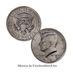  1986 D Kennedy Half Dollar 