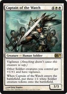 Captain of the Watch   m10 MtG Magic White Rare 1x x1  
