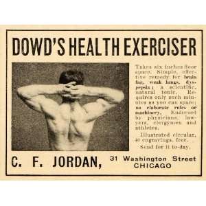 com 1903 Vintage Ad Dowd Health Exerciser Fitness Remedy Dyspepsia C 