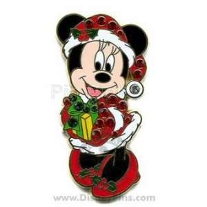    50231 Minnie Mouse   Jeweled Santa Suit Pin: Everything Else