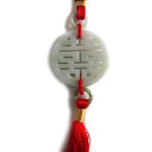  Double Happines Jade Crystal Tassel 