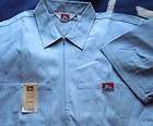 Ben Davis Shirt Large Blue Stripes NEW with tags Work Wear