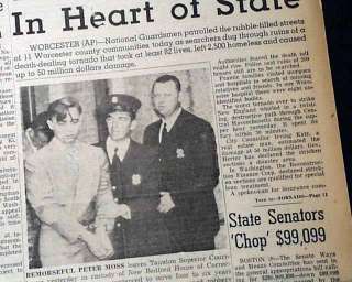 1953 Flint MI WORCESTER MA Massachusetts TORNADOES Outbreak Disaster 