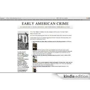  Early American Crime Kindle Store Anthony Vaver