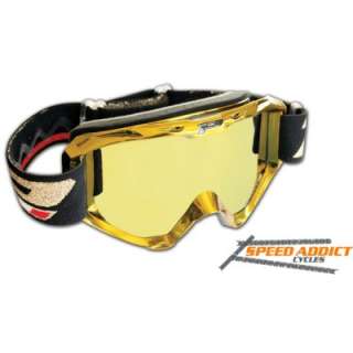 ProGrip 3450 Chrome MX ATV Goggles Oakley Scott Gold  