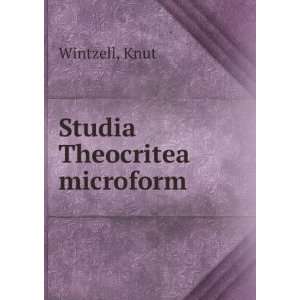  Studia Theocritea microform: Knut Wintzell: Books