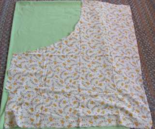 Vintage cotton Duck and Ducklings quilt top hand stitched  