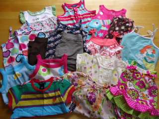 NEW! Girls SUMMER WHOLESALE CLOTHING LOT~ 18 24 mo Dresses Rompers 