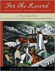   Times, Vol. 2, (0393934047), David E. Shi, Textbooks   