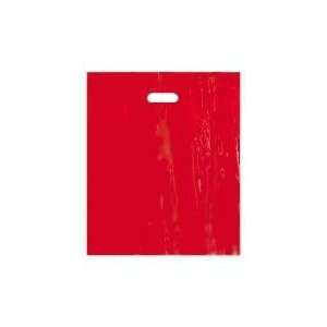  Red Low Density Plastic Merchandise Bags   15 X 18 X 4 