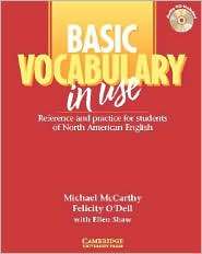 Basic Vocabulary in Use without Answers Paperback with Audio CD 