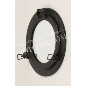   HANDCRAFTED ANTIQUE IRON PORTHOLE WITH MIRROR