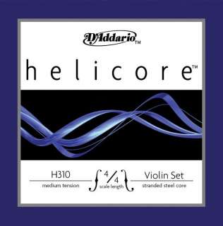  Helicore 4/4 Size Violin Strings 4/4 Size Set with Steel E String 