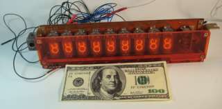 NIXIE TUBE IN 14, 9 pieces. Ukraine. Used.  