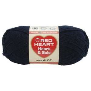  Red Heart Heart & Sole Yarn Navy Blue Arts, Crafts 